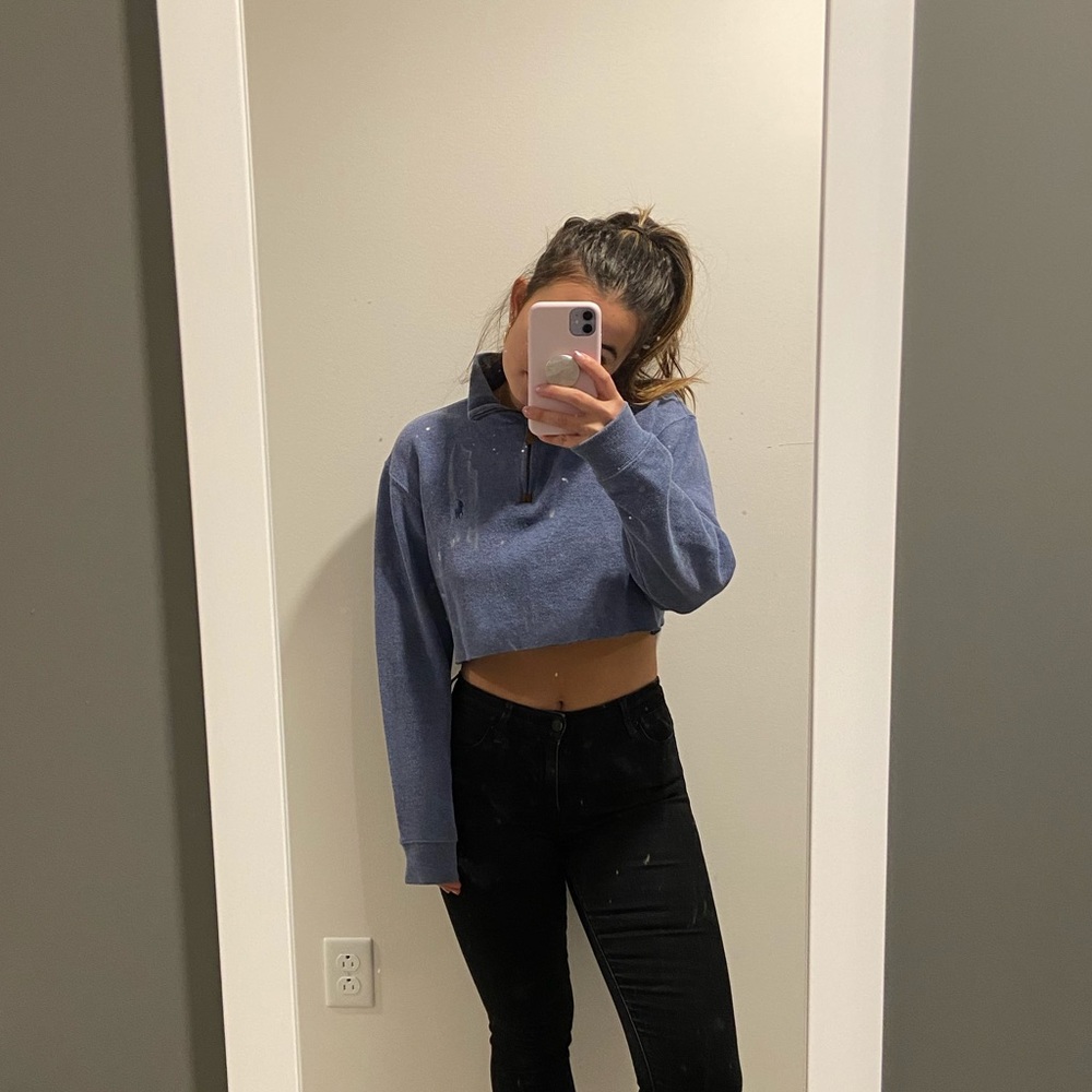 Cropped Polo Ralph Lauren Quarter Zip